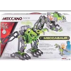 Meccano Tech‎ MECCASAUR Programmable Robotic Dinosaur T-REX STEM Building Kit